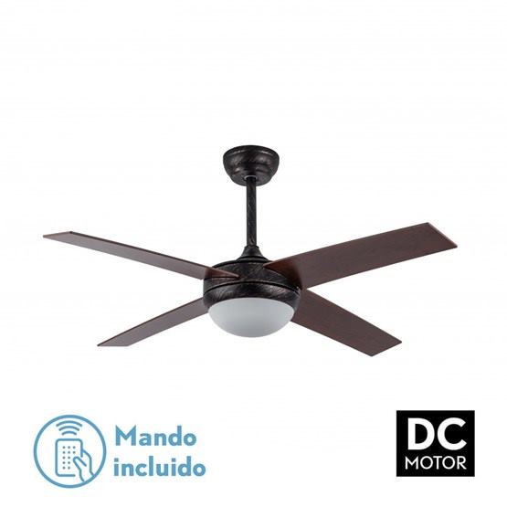 ventilador techo ciro marrón rústico