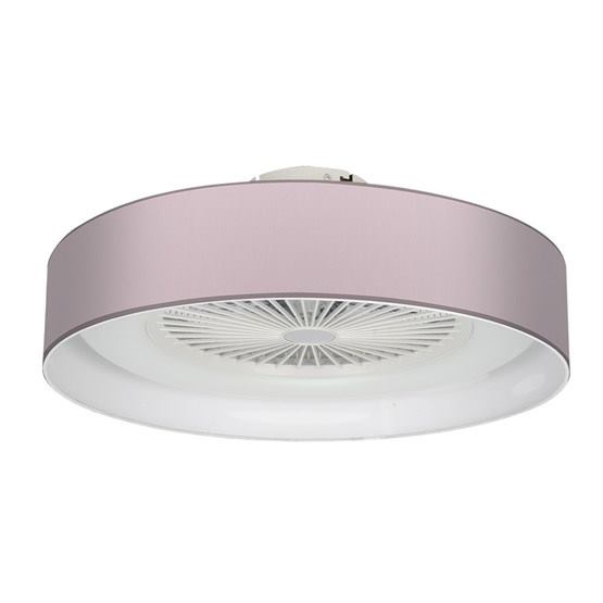 ventilador techo ibor plafón rosa